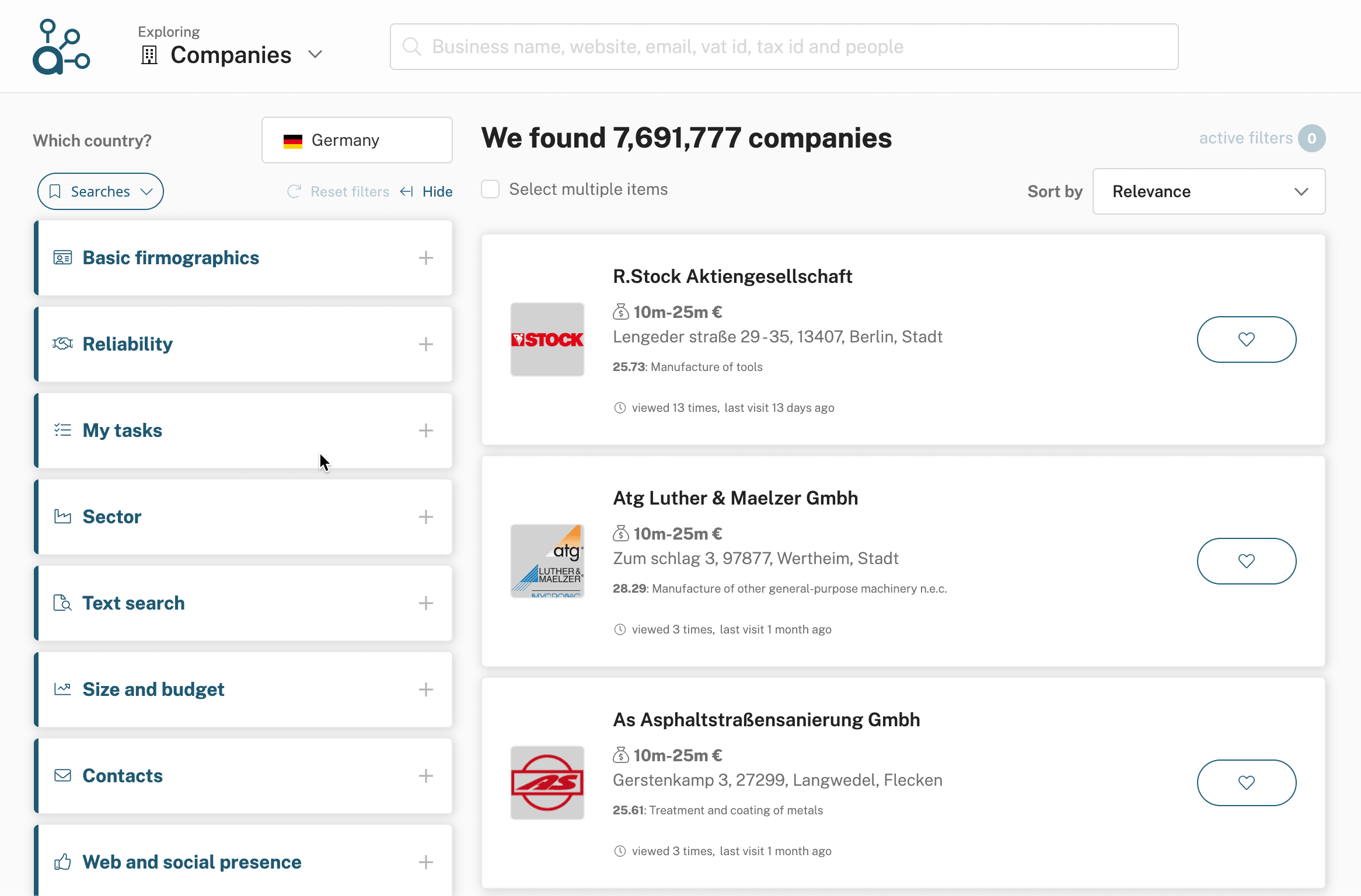 Company search Germany