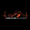 Logo Scuola Di Alpinismo, Sci Alpinismo, Escursionismo - Guide Alpine Val Di Fassa Srls. In Sigla Scuola Guide Alpine Val Di Fassa Srls.