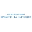 Logo Organizzazione Funeraria Massetti - La Cattolica Srl Siglabile "La Cattolica Srl" - "Massetti Srl" - "Massetti-La Cattolica Srl"